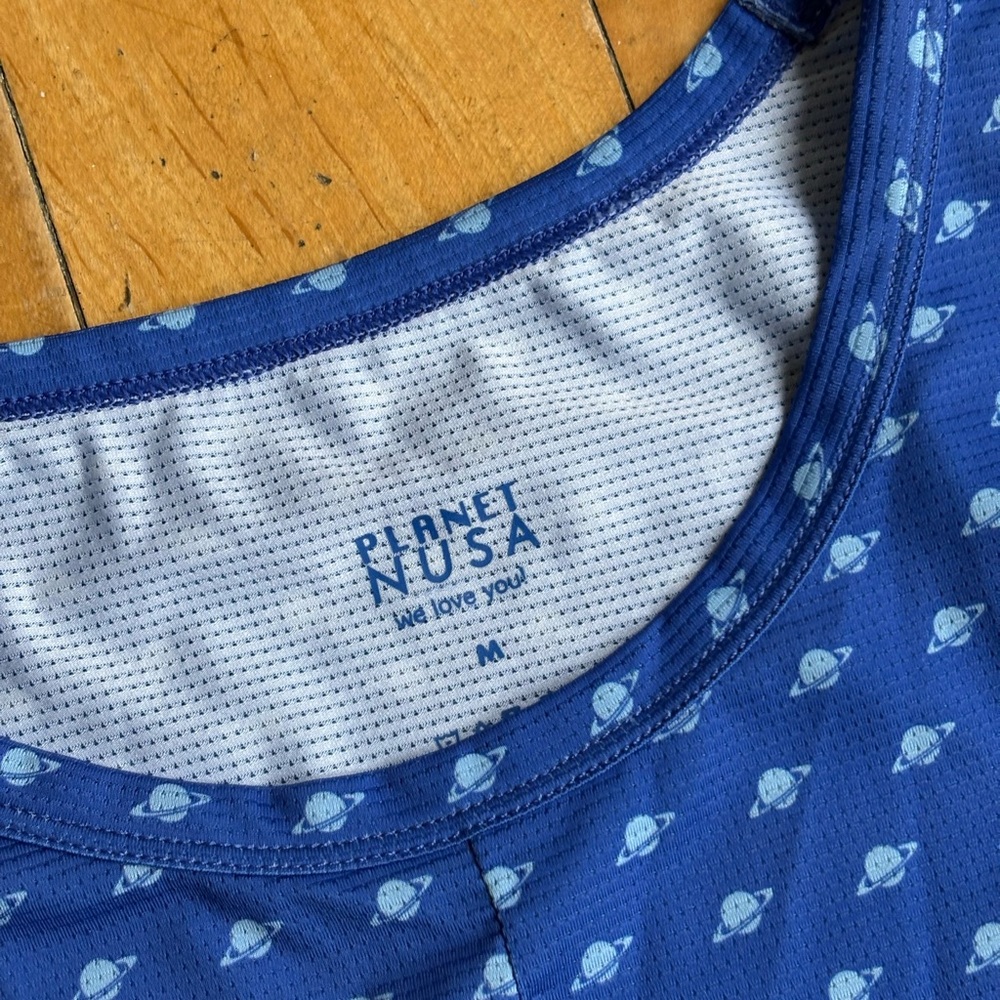 Planet Nusa LS2 Air Long Sleeve - Dazzling Blue/Baby Blue Planets - Picture 4 of 5